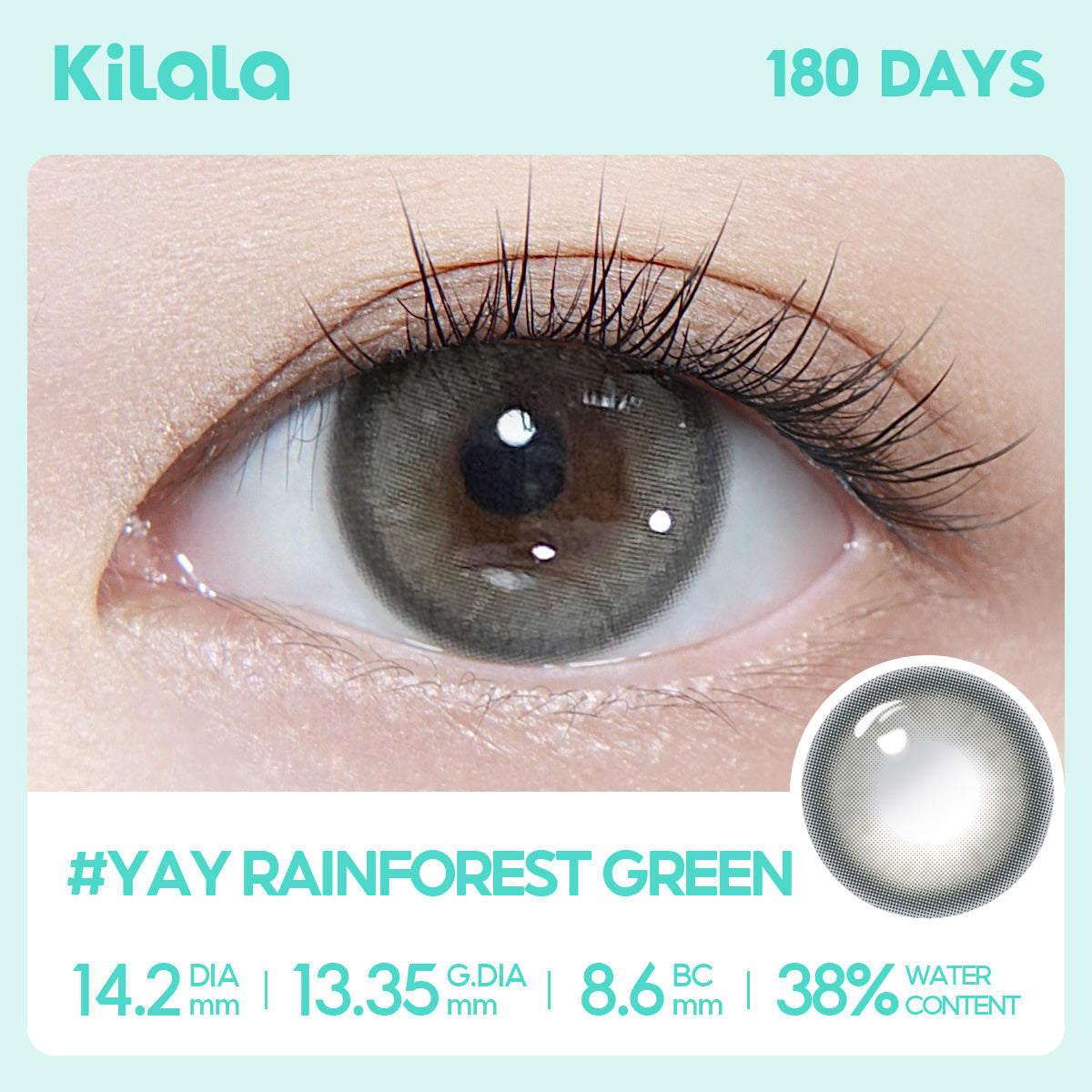 Rainforest Green – Dia: 14.2mm