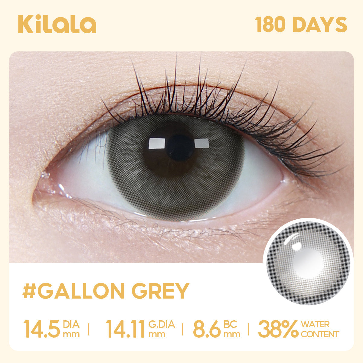 Gallon Grey – Dia: 14.5mm