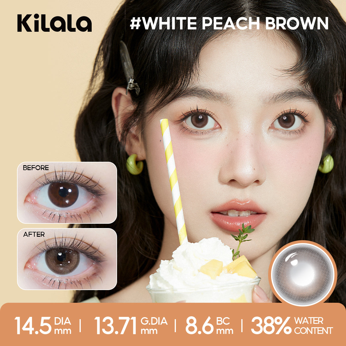 White Peach Brown