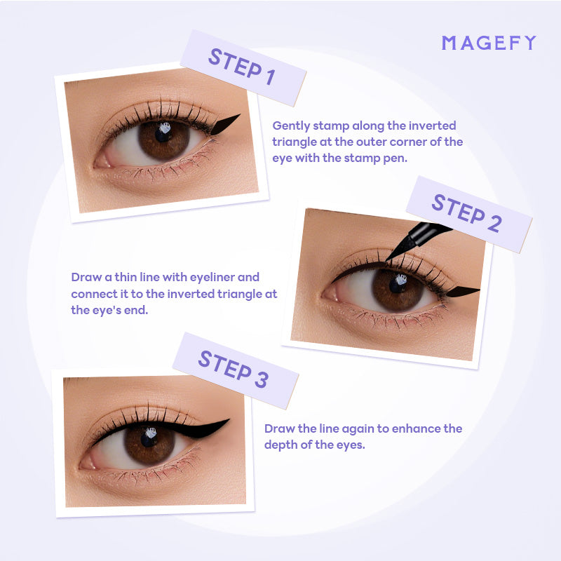 2 - IN - 1 Black Liquid & Stamp Eyeliner