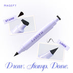 2 - IN - 1 Black Liquid & Stamp Eyeliner